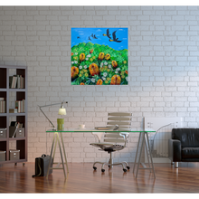 Load image into Gallery viewer, Painting - Flock of Black Cockatoos