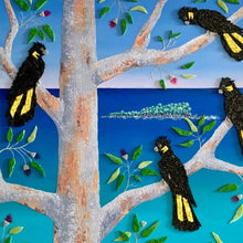 Load image into Gallery viewer, Painting & Mosaic - Unity, Family of Six Cockatoos