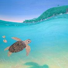 Load image into Gallery viewer, Painting & Mosaic - Loggerhead Turtle at Mudjimba Island