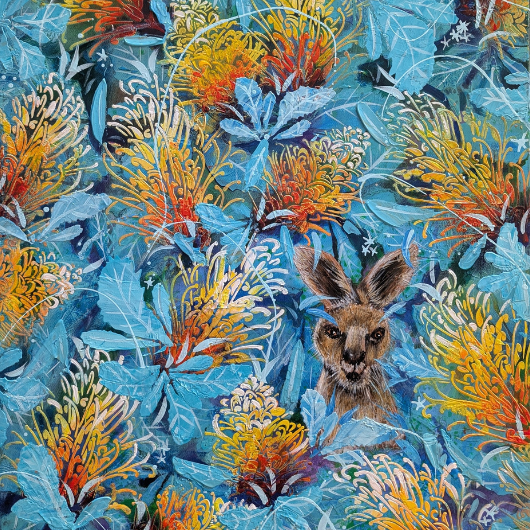 Painting - Among the Grevillea