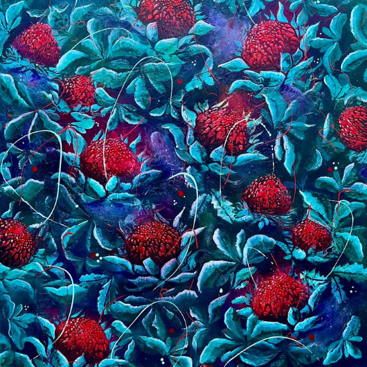 Waratahs painting