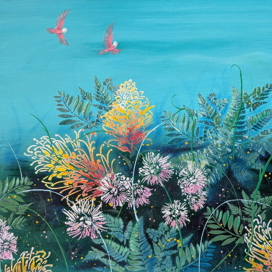 Painting - High Above the Wildflowers