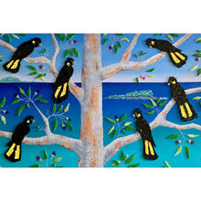 Load image into Gallery viewer, Painting &amp; Mosaic - Unity, Family of Six Cockatoos
